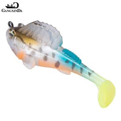 China ABS Plastic Swim Shad 70mm 13g Soft Lure With Lead Rigged Main Fishing Lures Artificial Wobblers Silicone Swim Bait Lead Inside for sale