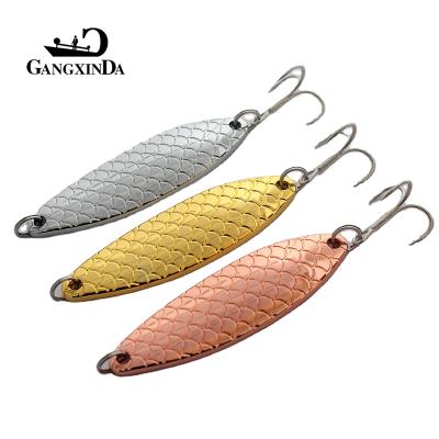 China Wholesale 88mm High Quality Eco-Friendly Metal GXD Primer Dragon Scale Leech Hard Sequins With Treble Hooks for sale