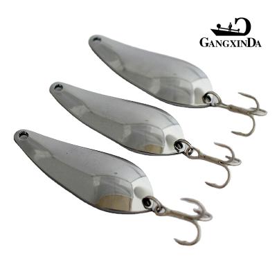 China GXD 55mm Freshwater Bait Maker Eco-Friendly Metal Bait Spoon Hard Spinner Fishing Lures for sale