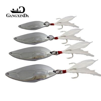 China GXD 5g 10g 15g 20g Pit Viper Eco-friendly Smooth Outdoor Artificial Metal Hard Bait Spoon Bass Fishing Lures for sale