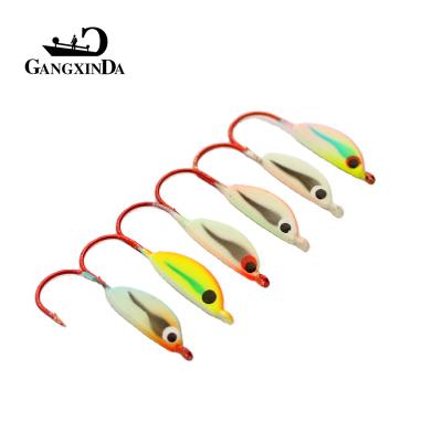 China Lead GXD 21mm 2.5g Water Fishing Lures Lead Metal Jig Artificial Ice Fishing Lures for sale