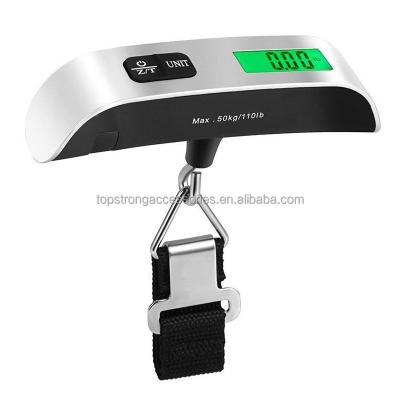 China Weight Measuring Green Backlight 10kg 50kg Digital Electronic Scale LCD Display Hanging Weighing Portable Pocket Scale Travel Luggage Scale for sale