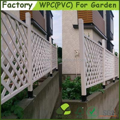 China Easily Assembled White PVC Decoration Garden Trellis for sale