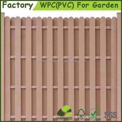 China Easily Assembled Wood Plastic Composite Fence Privacy Garden Panel for sale