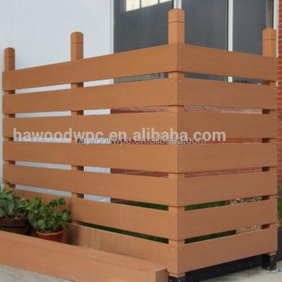 China Easily Assembled WPC Wooden Plastic DIY Composite Garden Fence Panel for sale