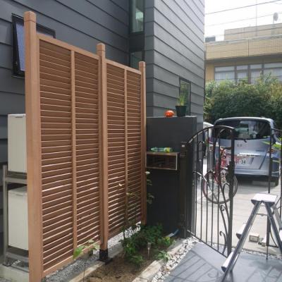 China Easily Assembled Plastic Composite Decorative Fence Easily Assembled WPC Wood Garden Panels for sale