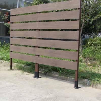 China Easily Assembled Aluminum Fence WPC Garden Panels for sale