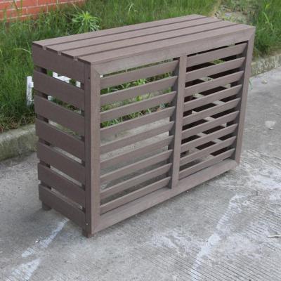 China Foldable Small Size Wooden Air Conditioner Plastic Composite Outdoor Cover for sale