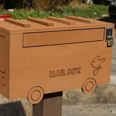 China Other WPC Garden Wooden Plastic Composite Mailbox for sale