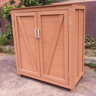 China Weather Furniture Height Quality WPC Outdoor Tool Cabinet for sale