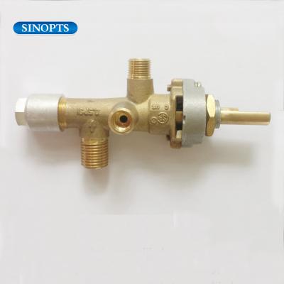 China Eco - Friendly Single Brass Gas Stove Valve Manual Spray Gas Valve for sale