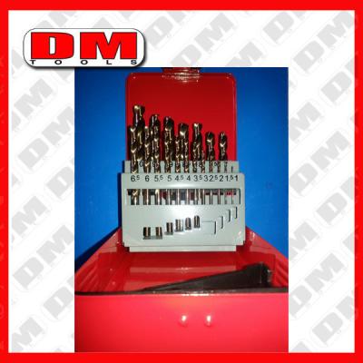 China 19pcs hss twist drill bits set for sale