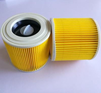 China Household Yellow Wet And Dry Vacuum Cleaners Cartridge Filter For Vacuum Filter for sale