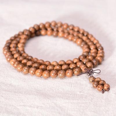 China 108 Multilayer Wooden Beads Eco-friendly Mala Prayer Bracelet Tibetan Buddhist for sale