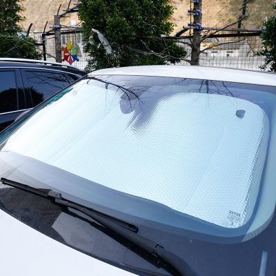 China Car Interior Temperatures Adsorption Window Shade UV Lowering Sunshade Windshield Sunshade Electrostatic Sunscreen for sale