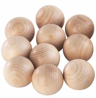 China Natural Round Wooden Ball Decoration 20mm Pine Bead Wooden Ball for sale