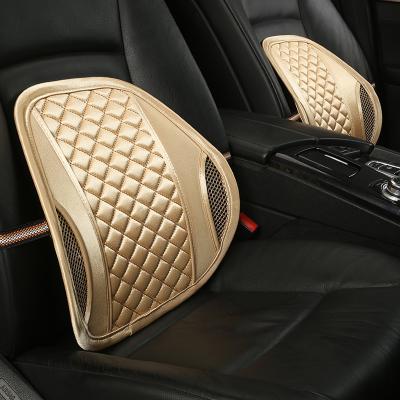 China 2019 Massage Office Chair Mesh Material Waist Pillow Back Car Seat Back Support Lumbar Cushion for sale