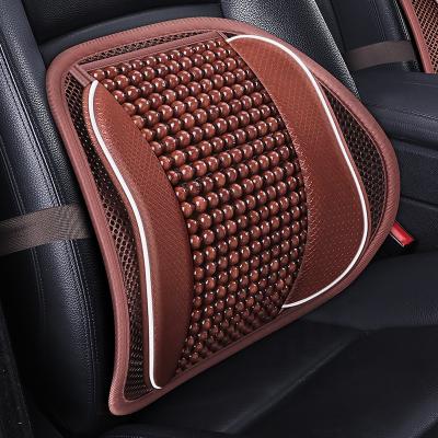 China Promotional Massage Car Wooden Beads Back Support / Chair Waist Support / Lumbar Support for sale