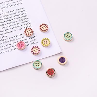 China Sustainable Laser Engraving Black Wooden Button For Clothes for sale