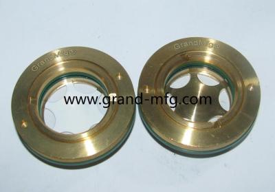 China BSP G 3 inch Brass oil level sight glass observation evaporator oil level sight glasses OEM service no finishing for sale