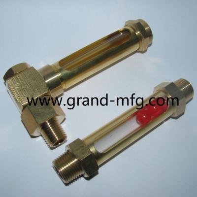 China Hex brass sight glass, Speed reducer oil Level Gauges in male NPT,BSP,G thread1/8