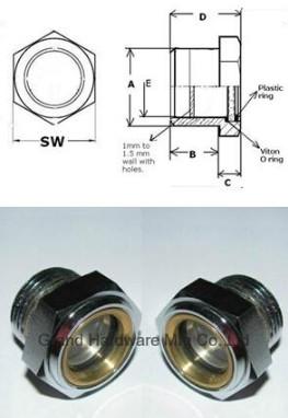 China steel oil sight glass with natural glass,sight window,China for sale