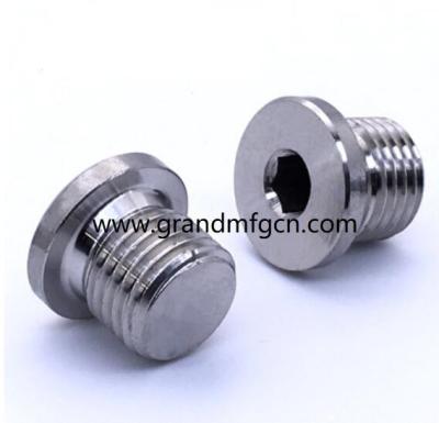 China male thread M16 M18 M20 M22 M27 M30 M33 M36 M42 M60 stainless steel 304 Countersunk hexagon plug for sale