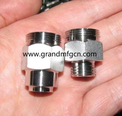 China male thread OEM stainless steel 304 precision machined & turned down parts natural finishing for sale