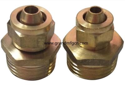 China OIL COOLER BRASS PIPE FITTING CONNECTORS in common use standardized fittings no finishing for sale