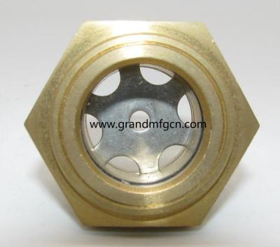 China UNF1-3/4 oil level sights with hexagon nut for tank oil level checking Oil level sight glass oil level gauge indicatior  GM-BN12 GM-BG12 GM-BN34 GM-BN10 GM-BN20 GM-BM20 for sale