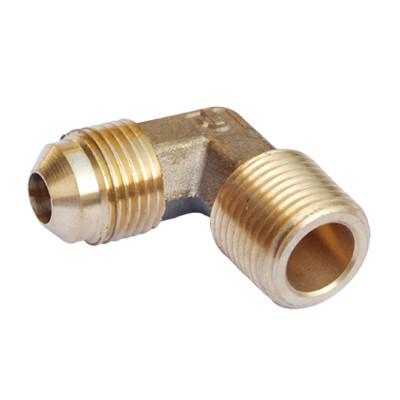 China custom precision brass machined parts quality brass turned parts elbow thread connectors brass fittings for sale