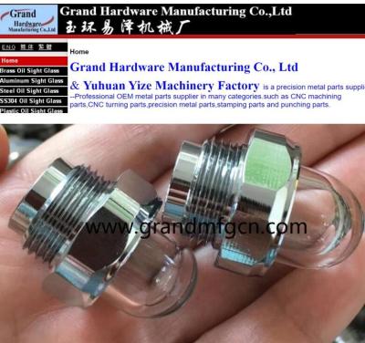 China BSP thread G3/4 INCH G1/2 INCH stainless steel 304 bubble oil sight glass plug ss316 dome oil sight glass plug with visual level GM-HDM20 GM-HDM16 GM-HDG12 GM-HDG10 GM-HDN38 for sale