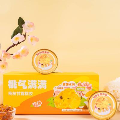 China ODM Mango Pomelo Sago Branco da Neve Fungo Pêssego goma de sobremesa Caixa de presente portátil à venda