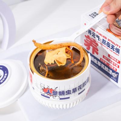 China Instant Ginseng Cordyceps Fish Stomach Brain Tonic Soup Self Heating 258g Oem for sale