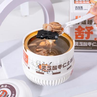 China Ganoderma Lucidum Agua Jujuba Pollo de suelo Sopa tónica revitalizante con hierbas chinas en venta