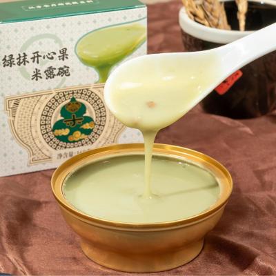 China Crema de arroz de pistacho lista para comer después de abrir la tapa cero adición reemplazo de desayuno Esencia vegetal natural en venta