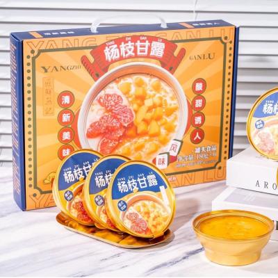 China Instant Mango Sago Pomelo Chinese Mango Dessert Mango Sago Dessert In Can Instant Tropisch Dessert Premium Mango Sago Te koop