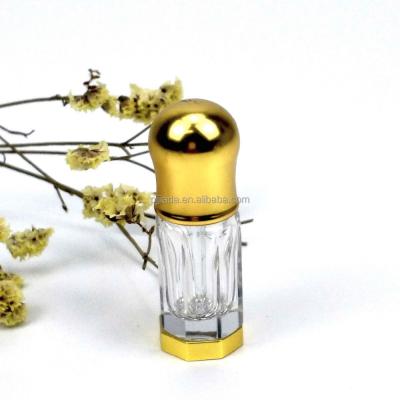 China China Factory Outlet Attar Crystal Glass Essential Oil Bottles Empty Perfume Bottles for sale