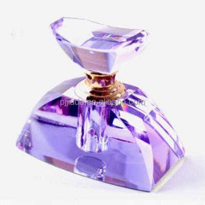 China Beautiful Europe bottles Pujiang k9 lady diamond empty crystal perfume bottle for sale