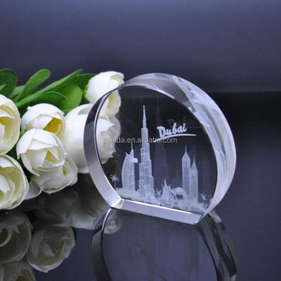 China Worldwide High Quality Customized Souvenir Gifts 3d Laser Engraved Crystal Cube for sale