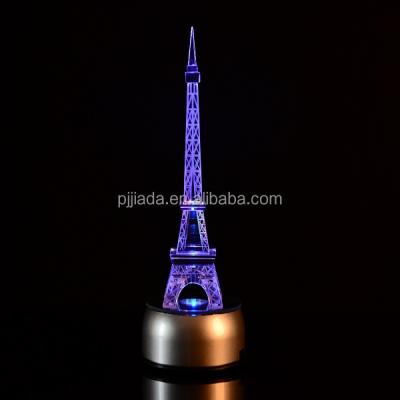 China China Crystal City Building Model Award for Decoration Desktop Gift Led Eiffel Tower Big Ben Clock Model for sale