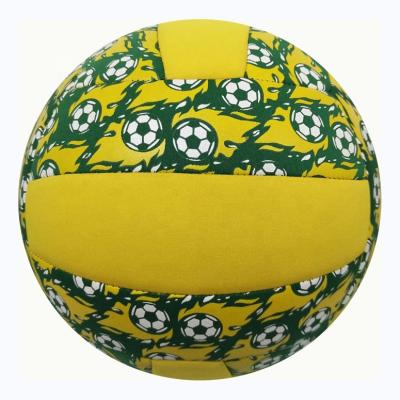 China Beach Playing Competitive Price Neoprene Volleyball Size 5 Beach Playing Beach Ball, Rubber Ball Bladder 1pc/pp bag Silkscreen 1/2/3/4/5 NC; GUA for sale