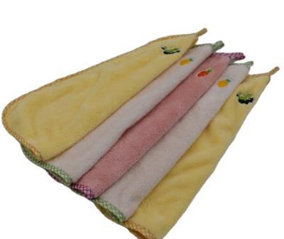 China QUICK DRY Hanging Kitchen Towel Cloth Childhood Cute Bamboo For Bathroom for sale