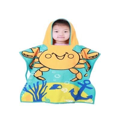 China Baby Kids Safe Soft Microfiber Hooded Towel for sale