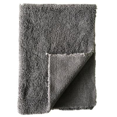 China Sustainable Custom Thicken And Edgeless Microfiber Car Cleaning Cloth Wash Towel for sale