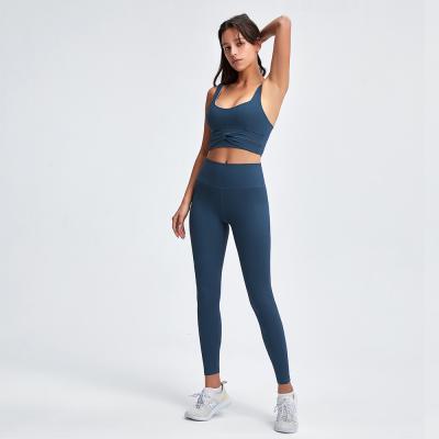 China Breathable Fashionable Yoga Fitness Gym Workout Solid Color Women Indoor Female Sports Wear For Girls for sale