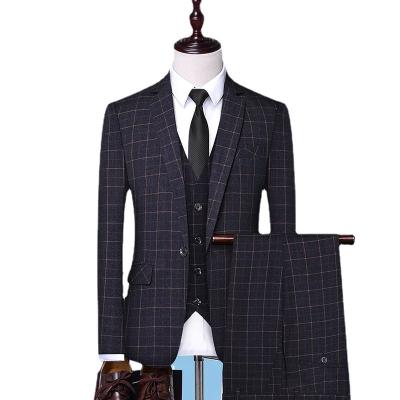 China Wholesale Anti-wrinkle Mens Turkey Italy Gentleman Plus Suits 3 Pieces Size Formal Slim Turkish Men's Fit For Office for sale