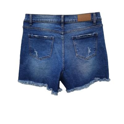 China Viable Goods Wearing Low Price 99%cotton 1%spandex Feminino Hombre Blue Jean Short for sale