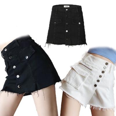 China 2022 new fashion wholesale jeans QUICK DRY women summer jeans short skirt for ladies for sale