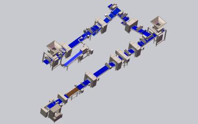 Chine La pâte feuilletée de la CE faisant la machine avec démontable flexible composent le Tableau à vendre